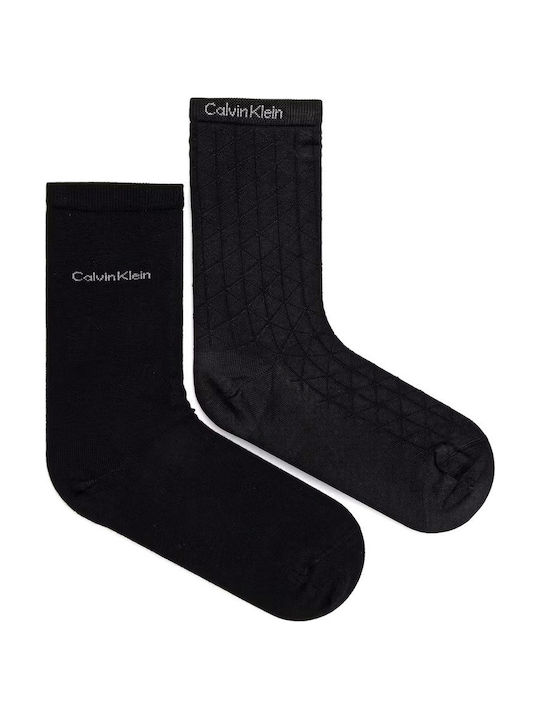 Calvin Klein Șosete pentru femei Black 2Pack