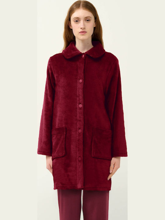 Vamp Winter Women's Robe Burgundy