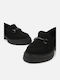 Wildleder Damen Mokassins in Schwarz Farbe