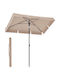 Umbrelă Pătrată Metalică Maro 2.3x1.5m