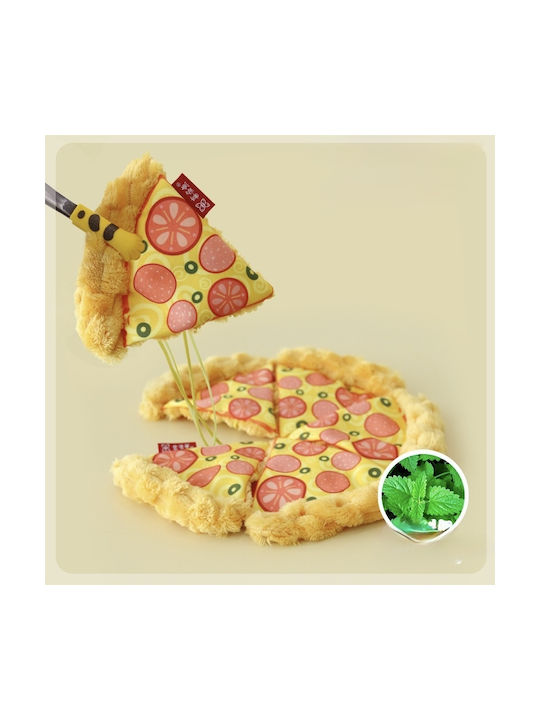Katzenspielzeug Pet's Choice «Katzenspielzeug Stück Pizza Geschmolzene Käse» mit Katzenminze