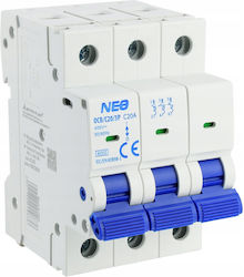 Elektro Plast Automatischer Leistungsschalter 20A Dreipolig Elektro Plast Automatischer Leistungsschalter 20A Dreipolig