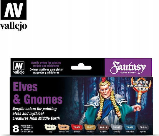 Vallejo Vallejo 70.242 Modellbau-Farben Fantasy Elfen & Gnome 8x18 Ml