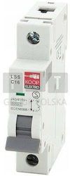 KOOP Elektro Automatischer Leistungsschalter 6A Monopolar AC KOOP Elektro Automatischer Leistungsschalter 6A Monopolar AC