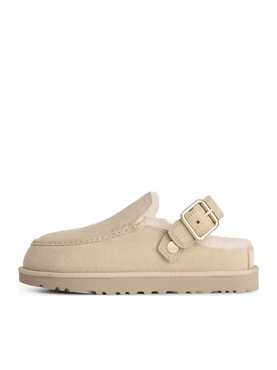 UGG Goldenstar Suede Damen Hausschuhe Beige