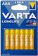 Varta Longlife Αλκαλικές Μπαταρίες AAA 1.5V 6τμχ