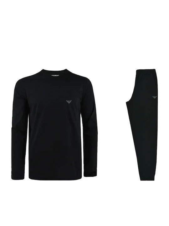 Emporio Armani Emporio Armani Herrenpyjama Winter Schwarz