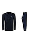 Emporio Armani Winter Herrenpyjama Blau