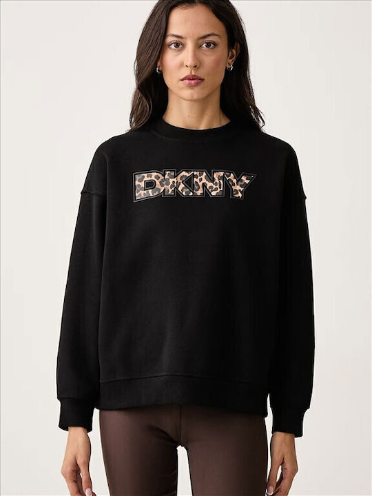 DKNY Дълъг Дамски Суитшърт Black