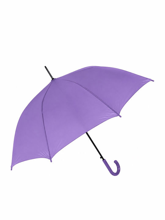 Rain Automatischer Regenschirm mit Gehstock Lila