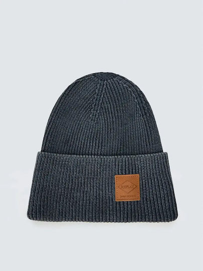 Beanie Men's Knitted Beanie in Grey Colour