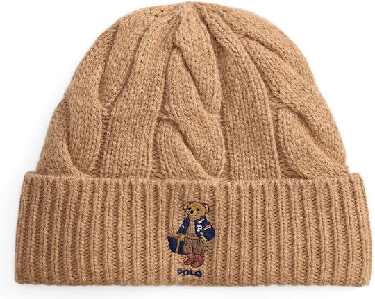 Beanie Women's Knitted Beanie in Beige Colour