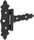 Domax Hinge for Gate Door Dec Zof75 75x35x130x2.0 Black