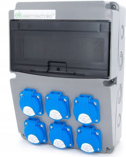 ELS Elektrotechnika Wall Mounted Waterproof Electrical Fuse Box P310xH225xW120mm