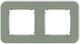 Karlik Wechselrahmen Für Schalter 2 Positionen Horizontal Platzierung In Grün Farbe 61MRTZ-2