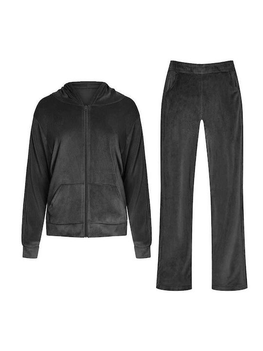 Celestino Samt Set Damen Jogginghosen Streifen ...