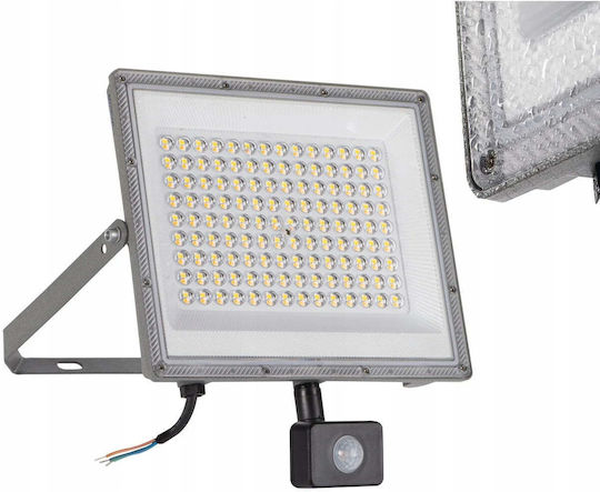 Kanlux Wasserdichter LED Flutlichter 100W Warmes Weiß mit Bewegungssensor IP44