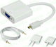 Renov8 Micro Hdmi Zu Vga Av Adapter Audio-Ausgang