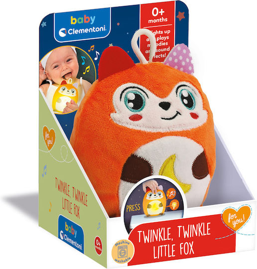 Baby Clementoni Животинче Twinkle Twinkle със White Sounds и Светлина за Новородени