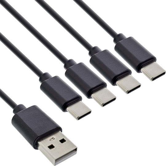 DeLock USB към Type-C Кабел Черен 1м
