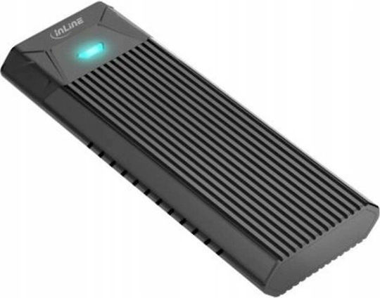InLine Hard Drive Case for M.2 SATA III NVME with SATA / USB 3.2 Connection