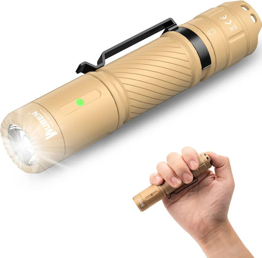 Wuben Rechargeable LED Flashlight IP68 with Maximum Brightness 1200lm