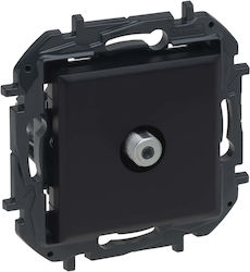 Legrand TV-Antennensteckdose und Satellitensteckdose in Schwarz Farbe 863575B