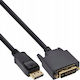 InLine Cable DVI-D male - 10m Μαύρο 17110