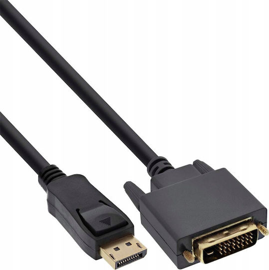 InLine Cable DVI-D male - 10m Μαύρο 17110