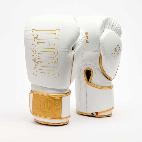 Leone 1947 Boxhandschuhe Leder für Wettkampfhandschuhe Weiße