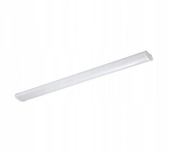 Lena Lighting LED Линейно Вградено Таванно Осветително Тяло 48W Неутрално Бяло IP40 Д125.8xШ16.1см