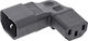 InLine Schuko Stecker Ecke Schwarz