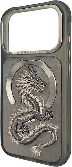 Nimmy Case Magnetic Fantasy Animal Dragon Compatible Magsafe Iphone 18 Pro/17 Pro Grey