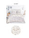 Domoletti Cotton Duvet Cover Set 200x220cm Double With 2 Pillowcases Cotton