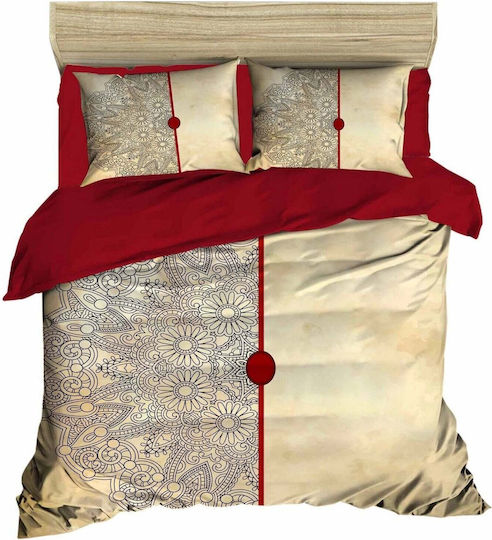Domoletti Set Bettbezüge 160x200cm Einzel mit Kissenbezug Oriental