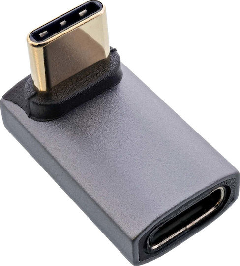 DeLock Convertor USB-C masculin la USB-C feminin Gri