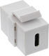 InLine 76201W Μετατροπέας USB-C male σε USB-C female Λευκό