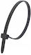 Qoltec Plastic Cable Ties 250mmx7.2mm in Black Colour (50pcs)