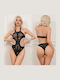 Ophelia's Dream Sexy Bodysuit Schwarz Glitter 10ww7128