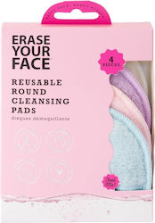 Danielle Creations Erase Your Face Reusable Cloths Ντεμακιγιάζ 4τμχ