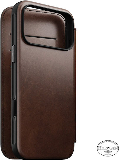 Nomad Modern Leather Folio Rustic Brown Horween Iphone 18 Pro Max/17 Pro Max 114761118e8e