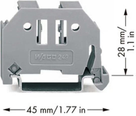 Wago Βιδωτό Τερματικό Στοπ 10mm 249-117