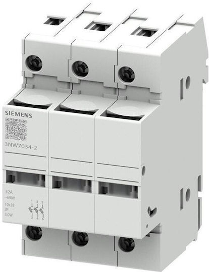 Siemens Βάση Ασφάλειας Ηλεκτρολογικού Πίνακα 3NW7034-2