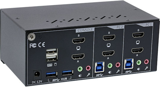 InLine KVM & Data Switch with HDMI / USB 3.0 / Audio / DisplayPort