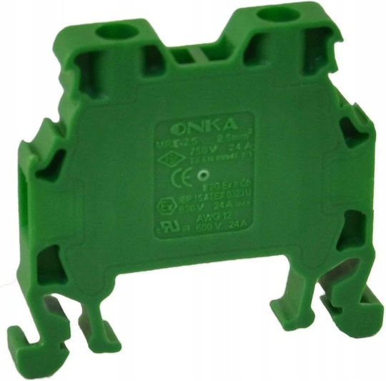 Onka Elektrische Schalttafel-Zubehör Universeller Verschraubbarer Anschluss 2 5mm2 Grüner T0-1019-1010019