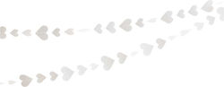 Heart Banner Flippy Fringe Style 4 M Thread Roll Included White