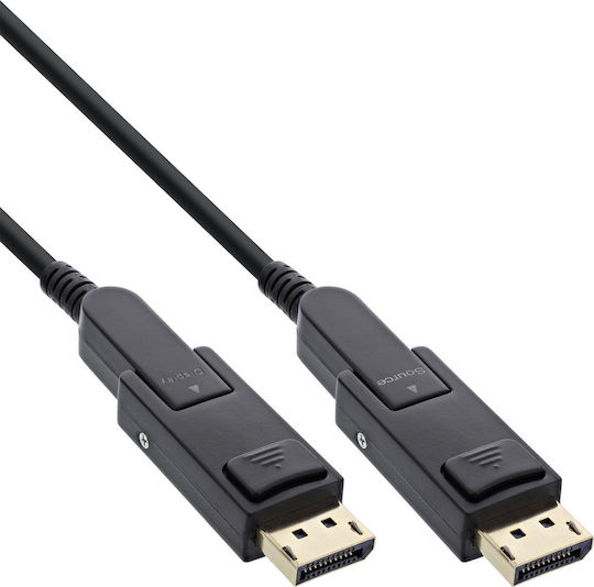 InLine Кабел DisplayPort мъжки - DisplayPort мъжки 10 m Черен