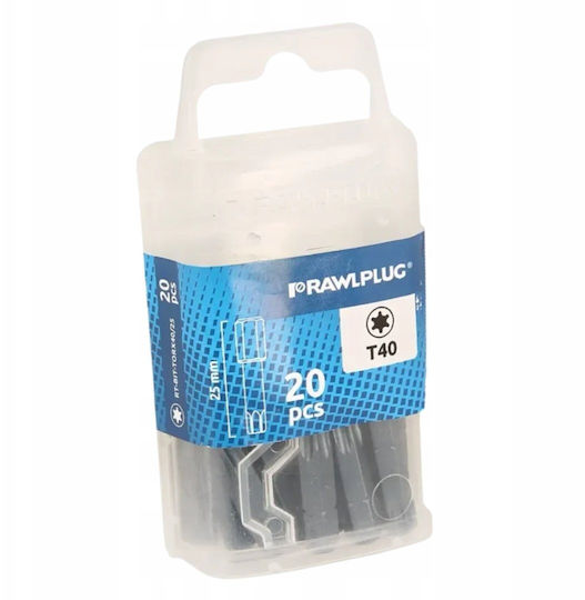 Rawlplug Set 20 Schraubendreher-Bits Torx