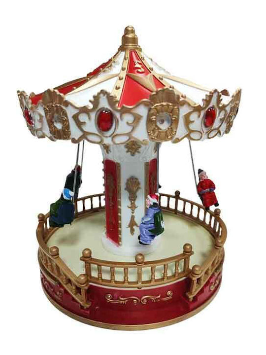 Carousel Коледно Осветено Декоративно Въртележк...