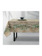Lino Home Checkered Tablecloth Foresta Ecru-Green 80x80cm